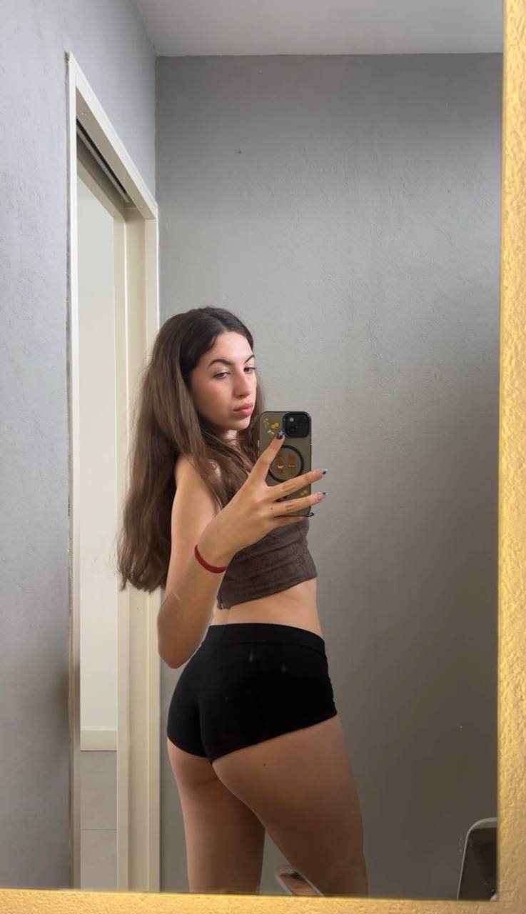 Amber in her underwear in Bridgetown