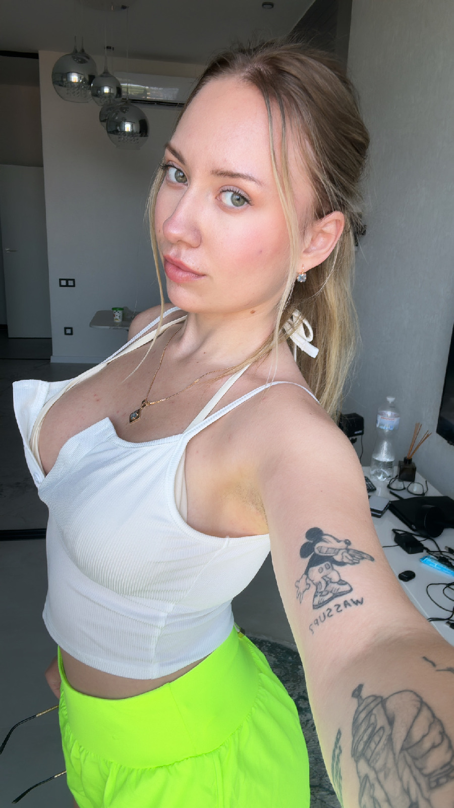 KateV in her underwear in Bridgetown