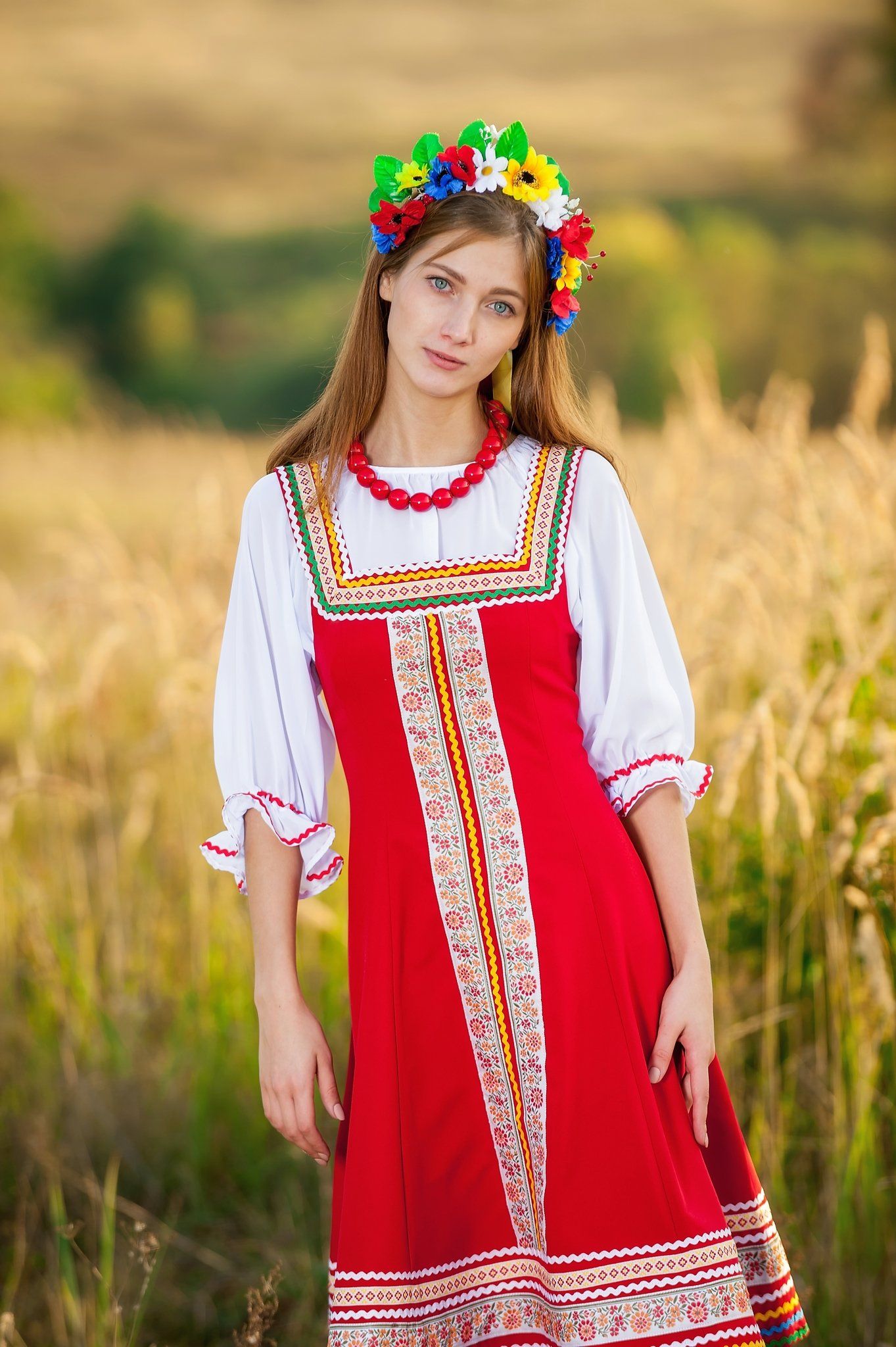 Women in Slavic costumes in Bridgetown