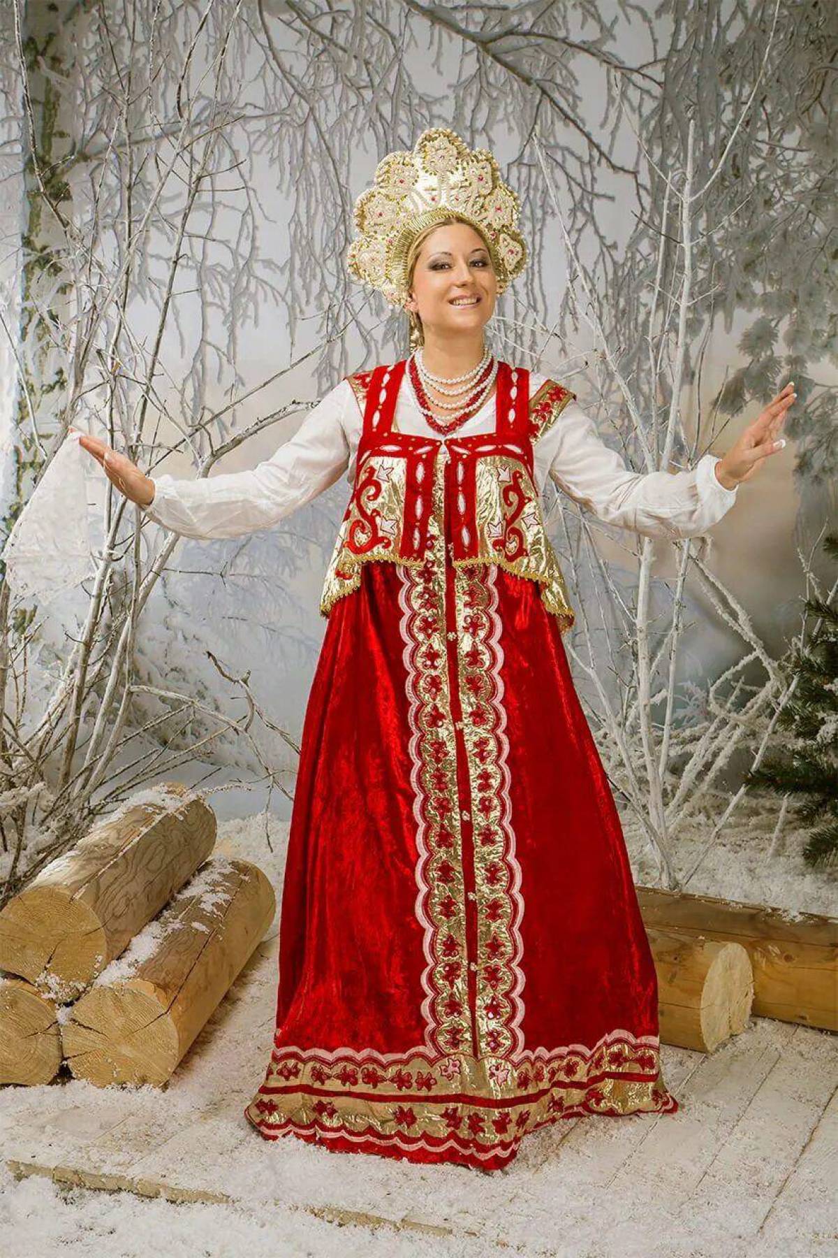 Girls in Slavic costumes in Bridgetown