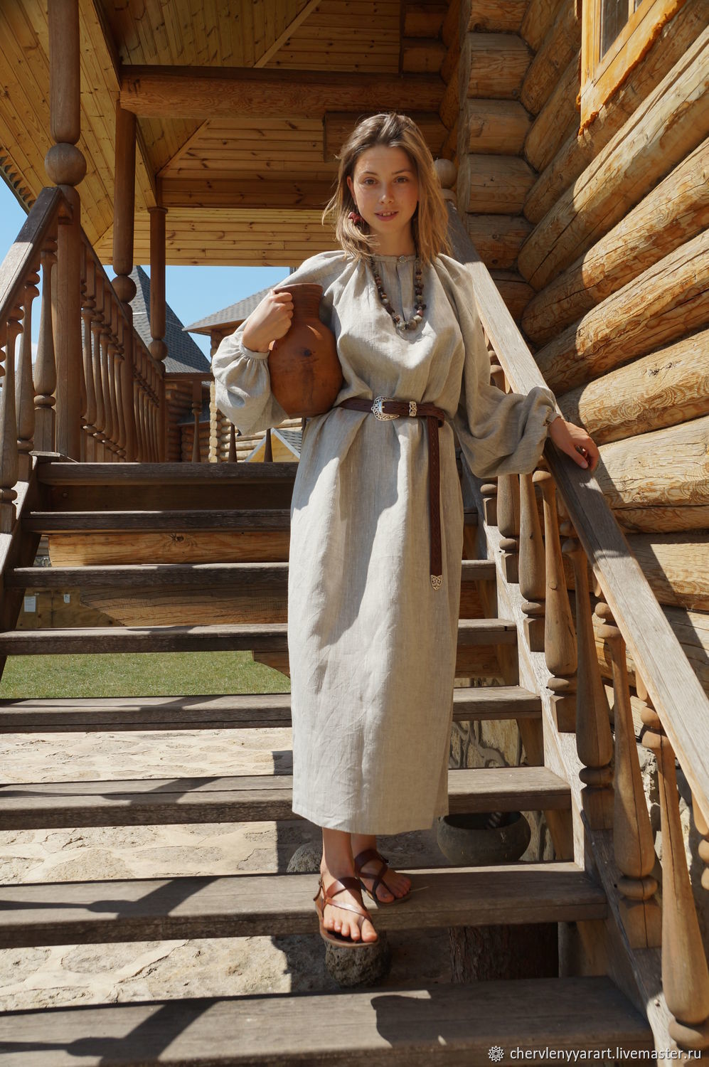 Girls in Slavic costumes in Bridgetown